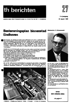 Voorzijde van magazine: TH berichten 27 - 21 maart 1969