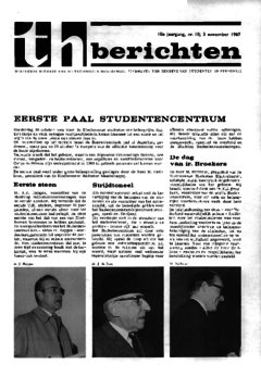Voorzijde van magazine: TH berichten 10 - 3 november 1967
