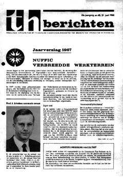 Voorzijde van magazine: TH berichten 40 - 21 juni 1968
