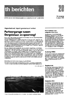 Voorzijde van magazine: TH berichten 26 - 3 maart 1972