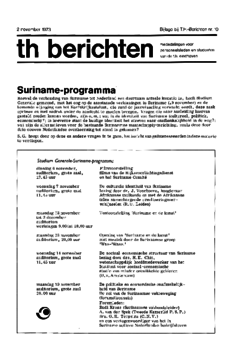 Voorzijde van magazine: TH berichten 10 bijlage - 2 november 1973