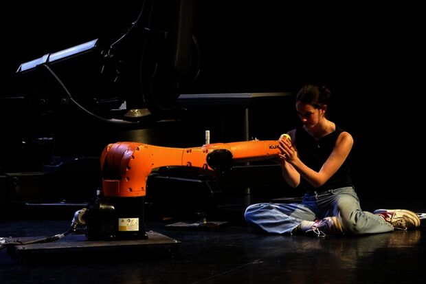 On the Concertgebouw stage with a robot