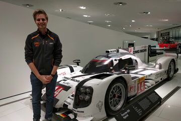 In het Porsche Museum in Stuttgart (Zuffenhausen).