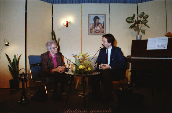 Annie MG Schmidt bij SG in 1989. Foto | Informatie Expertise Centrum