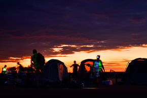 The camp at the end of day two. Photo | Bart van Overbeeke