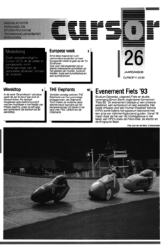 Voorzijde van magazine: Cursor 26 - 11 maart 1993