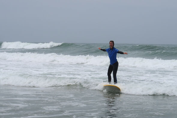 'My goal this summer: learning how to surf! Since a few weeks, I’ve got my own surfboard and a bike rack to transport it, so I can practice as much as I want!' Photo | private archive Judith Fonken