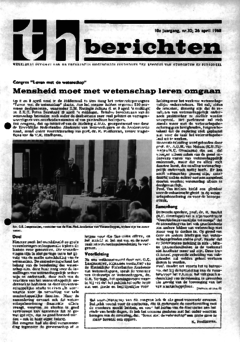 Voorzijde van magazine: TH berichten 32 - 26 april 1968