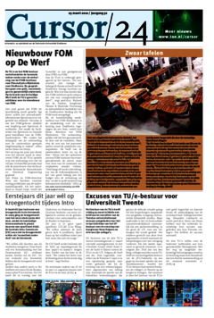 Voorzijde van magazine: Cursor 24 - 25 maart 2010