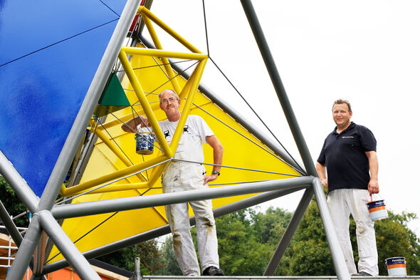 Henk van Heeswijk en Ton Hoeks (r). Foto | Bart van Overbeeke