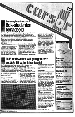 Voorzijde van magazine: Cursor 12 - 7 november 1986