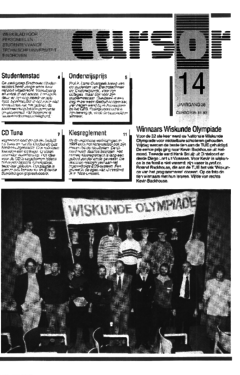 Voorzijde van magazine: Cursor 14 - 25 november 1993