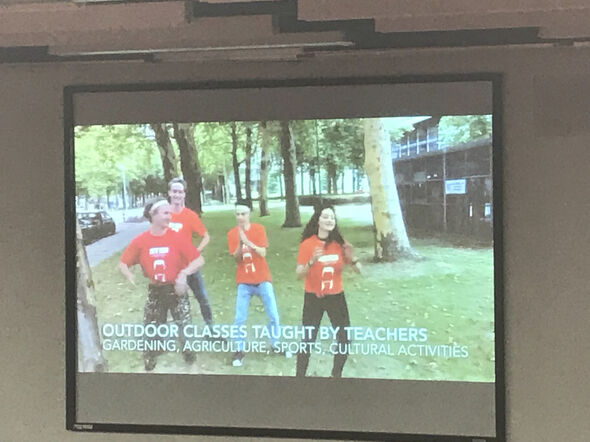 At the New Kids School, plenty of lessons are taught outside. Photo | Brigit Span