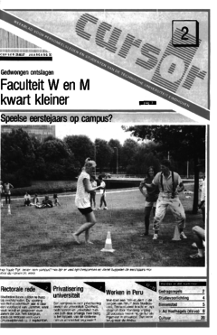 Voorzijde van magazine: Cursor 2 - 28 augustus 1987