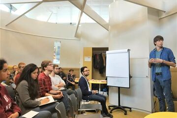 Thomas Fransen (FoodRoots) at the TGD lecture in Energy Forum. Photo | TGD