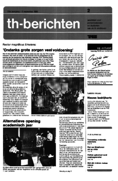 Voorzijde van magazine: TH berichten 2 - 5 september 1980