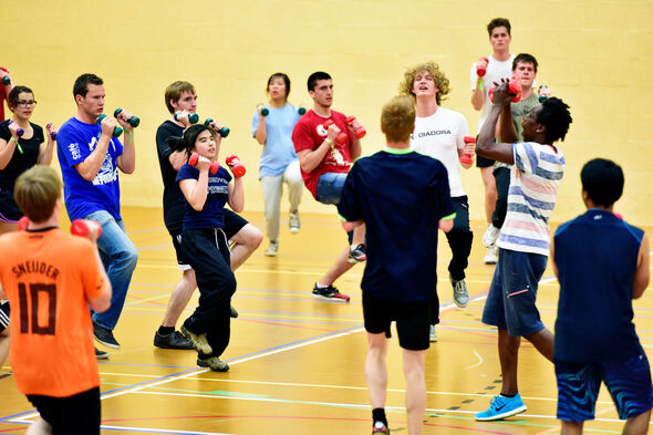 In het Studentensportcentrum. Archieffoto | Bart van Overbeeke