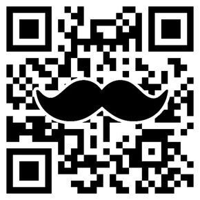 De zelfgemaakte QR-code van het team. De zelfgemaakte QR-code van het team.