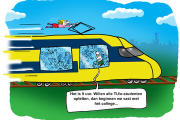 studenten uit spits
