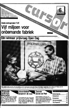 Voorzijde van magazine: Cursor 6 - 25 september 1987