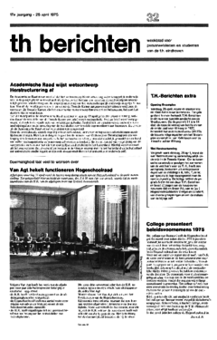 Voorzijde van magazine: TH berichten 32 - 25 april 1975