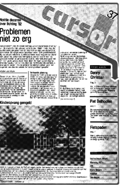 Voorzijde van magazine: Cursor 37 - 5 juni 1987