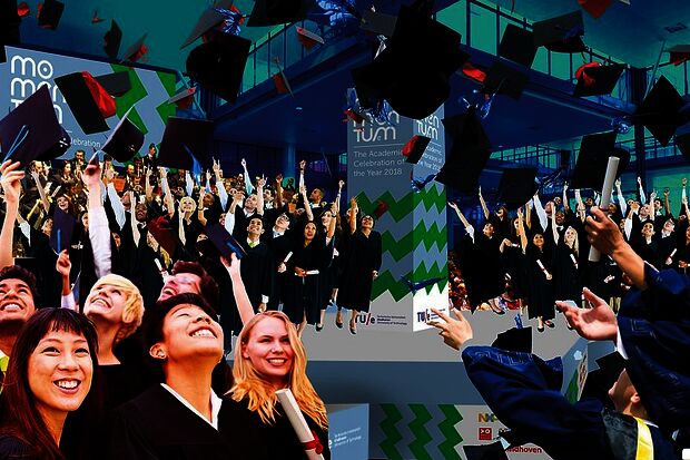 MomenTUm with gowns, DJ contest and best graduates