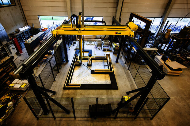 TU/e starts using kingsize 3D concrete printer