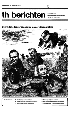 Voorzijde van magazine: TH berichten 5 - 19 september 1975