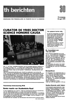 Voorzijde van magazine: TH berichten 30 - 23 april 1971