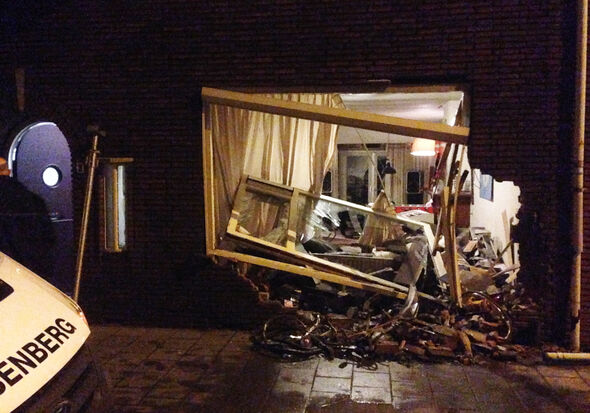 De ravage aan de Mauritsstraat 9. De ravage aan de Mauritsstraat 9.