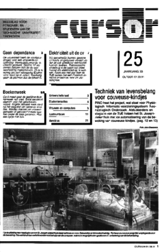 Voorzijde van magazine: Cursor 25 - 1 maart 1991