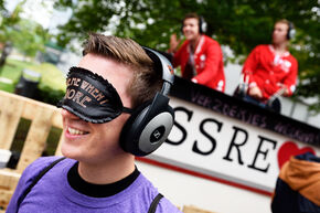 Silent disco at SSRE. Photo | Bart van Overbeeke