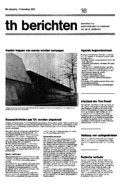 Voorzijde van magazine: TH berichten 16 - 5 december 1975