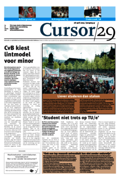 Voorzijde van magazine: Cursor 29 - 28 april 2005