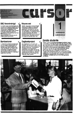 Voorzijde van magazine: Cursor 1 - 26 augustus 1993