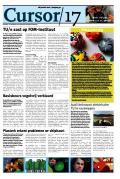 Voorzijde van magazine: Cursor 17 - 28 januari 2010
