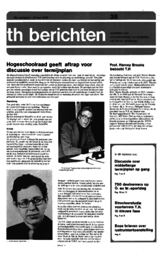 Voorzijde van magazine: TH berichten 38 - 31 mei 1976