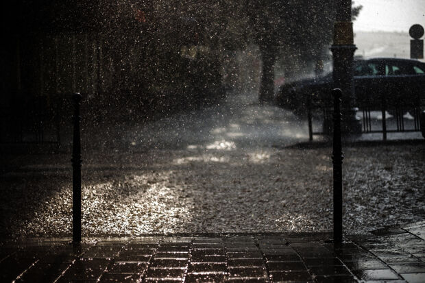 Severe weather causes flooding on the campus
