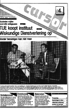 Voorzijde van magazine: Cursor 4 - 19 september 1988