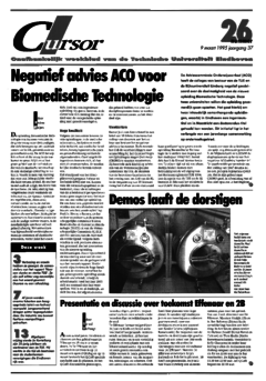 Voorzijde van magazine: Cursor 26 - 9 maart 1995