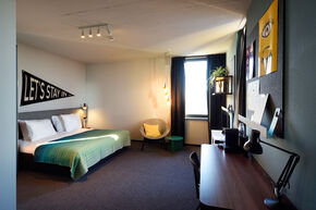 Kamer in The Student Hotel. Foto | Bart van Overbeeke
