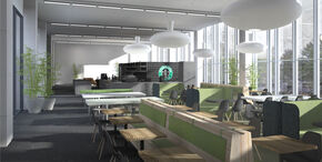 Impressie van het nieuwe Plaza in Vertigo. Illustratie | Ex Interiors Impressie van het nieuwe Plaza in Vertigo. Illustratie | Ex Interiors