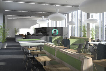 Impressie van het nieuwe Plaza in Vertigo. Illustratie | Ex Interiors