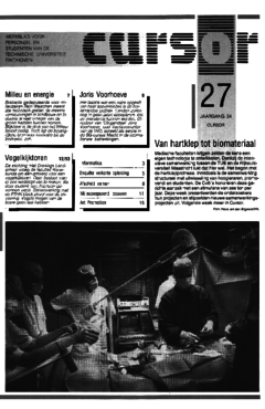 Voorzijde van magazine: Cursor 27 - maart 1992