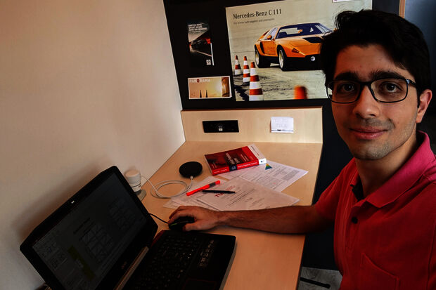 Vehzan defends his master's thesis online