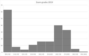 Tentamenresultaten in 2019. Afbeelding | Oded Raz