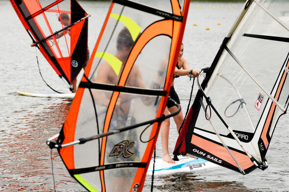 Boom, pull-up cord and sail. Photo | Bart van Overbeeke