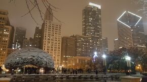 The Cloud Gate, by the British artist Anish Kapoor.