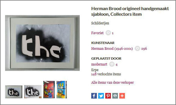 Als 'collector's item' op een veilingsite.